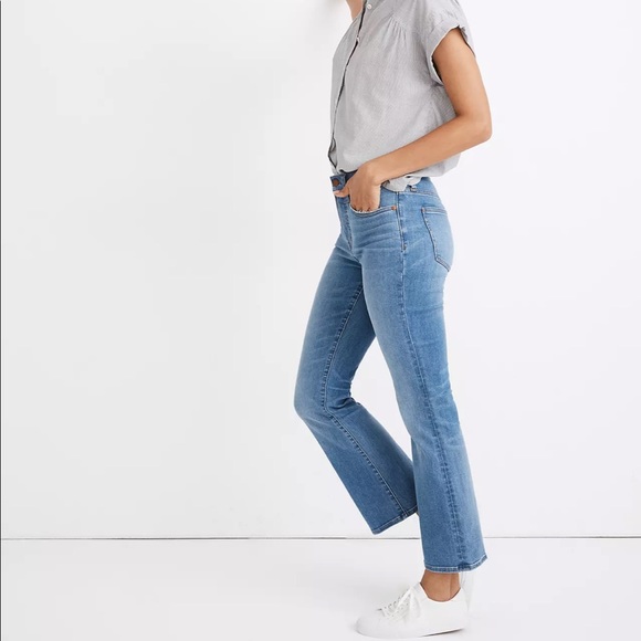 NWOT Madewell Cali Demi-Boot Light Wash Jeans Size 23 - Picture 2 of 6